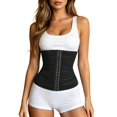 thumbnail image 3 of Womens Breathable Stretch Waist Trimmer Belt Tummy Control Trainer Seamless Comfortable Shapers Black L, 3 of 6