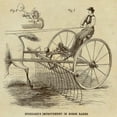thumbnail image 2 of Inventions 26x26 Gold Ornate Wood Framed with Double Matting Museum Art Print Titled - Stoddards Improvement in Horse Rakes, 2 of 4