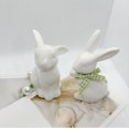 thumbnail image 7 of Summercome Ceramic White Rabbits Easter Bunny Decorations Porcelain Bunny Rabbit for Easter Decoration Ceramic Bunny Figurine Statues for Home Decor Bunny Decor Rabbit Decor Spring Decoration Gifts, 7 of 7