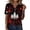 F-Black, variant on LIIPEE Fall Short Sleeve T Shirts For Women V Neck Halloween Graphic Tees Ladies Party Tshirt,S-XXL