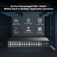 thumbnail image 2 of Conmutador PoE YuLinca 24 puertos 100 Mbps PoE+ 2 Gigabit Uplink, 2 of 8