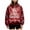 1-Brick Red, variant on Womens Christmas Pet Pouch Hoodie Oversized Fleece Sweatshirt Roomy Front Pet Pouch Fits Cats Small Dogs and Other Small Pets Christmas Print (1-Red, XXL)