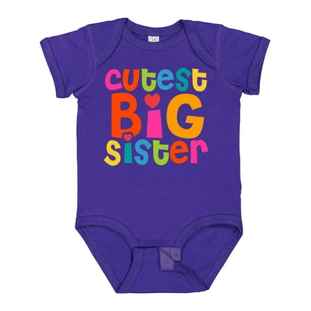 

Inktastic Cutest Big Sister Gift Baby Girl Bodysuit
