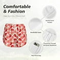 thumbnail image 6 of Picia Cute Strawberry Pattern Women's 2 in 1 Athletic Running Shorts High Waisted Workout Casual Gym Sweat Shorts with Comfy Liner Zipper Pockets-Small, 6 of 9