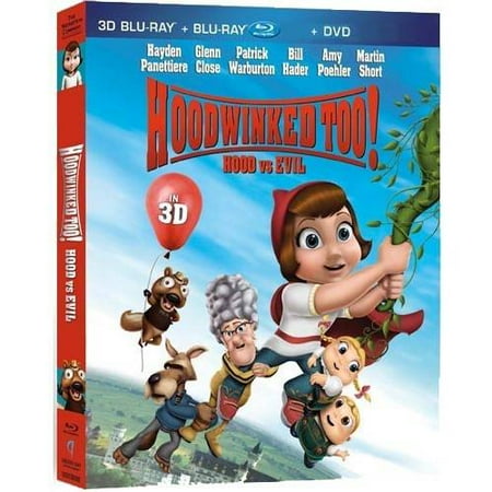 Hoodwinked Too! Hood Vs. Evil (3D Blu-ray + Blu-ray + DVD) (Widescreen)