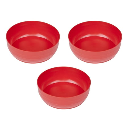 

POWERTEC 3 Pack Plastic Utility Tub (10 oz) for All Purpose Mixing - Red 71126-P3
