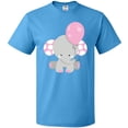 thumbnail image 3 of Inktastic Little Gray Elephant Holding A Pink Balloon T-Shirt, 3 of 5