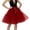 Wine, variant on KHONTS Women's Tiered Tulle A-Line Tutu Skirt with Bowhot Elastic Waist One Size