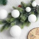 thumbnail image 4 of Bolas de espuma blanca para Navidad, bolas de nieve para árbol de Navidad, colgantes reutilizables, manualidades para hacer tú mismo, suministros para decoración del hogar, fiestas de Año Nuevo y boda, 4 of 5