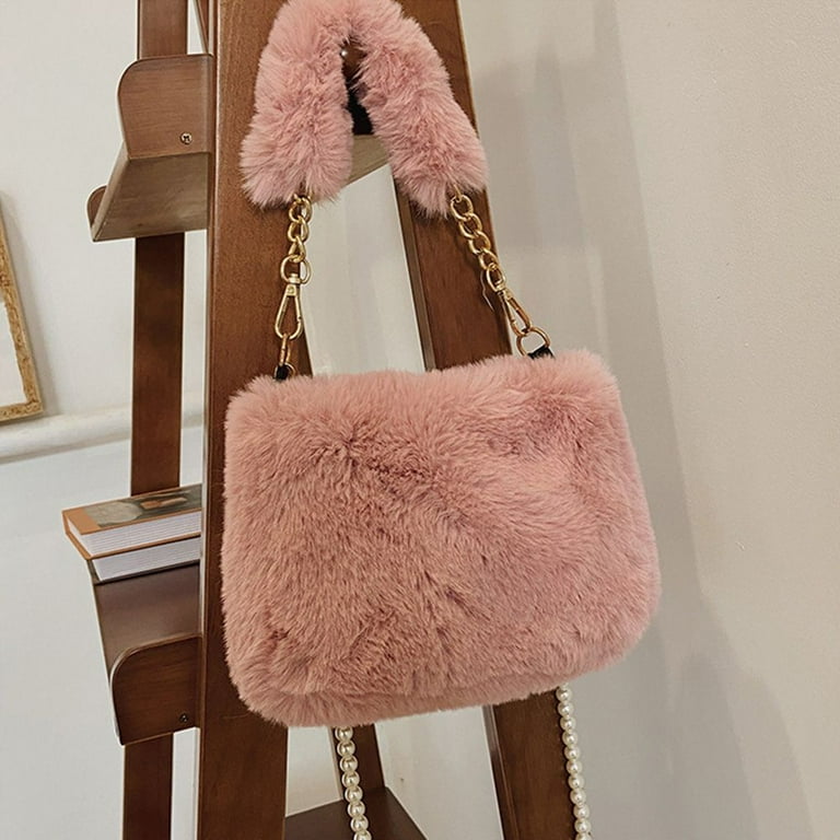 Faux fur coin purse hot sale