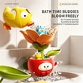 thumbnail image 4 of Yellow Flower Shower Toy with Suction Cup for Kids Bath Time, Water Spraying Blooming Bath Toy for Toddlers, Baby Bathing Playset for Boys and Girls, Plastic Bathroom Toy, 4 of 9