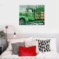 thumbnail image 5 of COMIO  Truckload Of Luck St Patrick's Day Farmhouse Canvas Wall Art, Design, 5 of 5
