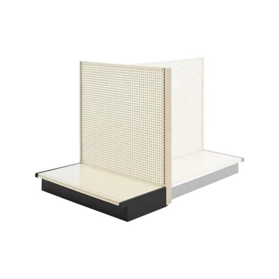 Global Industrial 243477 Gondola Shelving End Cap, 48 W x 25 D x 60 H in. - Beige