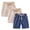 Navy, variant on Toddler Shorts for Boys, 3 Pack Soft Cotton Blend Linen-Style Solid Color Casual Summer Pants, Four Season Wear, Hand Wash Only