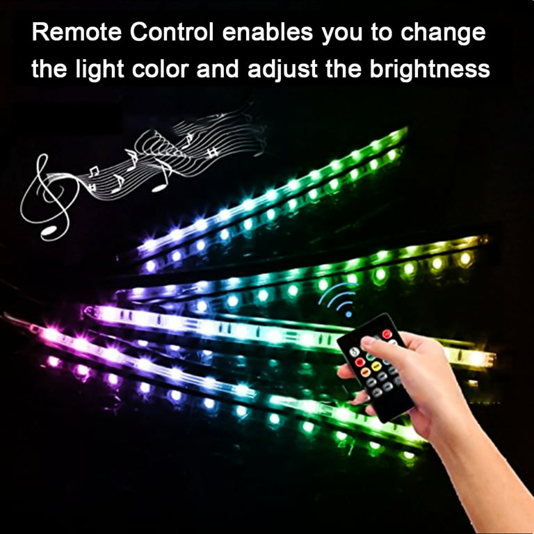 RXTSQI Luces LED Para Autos Carro Coche Interior De Colores