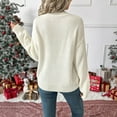 thumbnail image 5 of Generic Womens Vintage Turtleneck Sweater Crew Neck Knitted Sweater Long Sleeve Casual Fashion Fall Winter Holiday Sweaters, 5 of 6