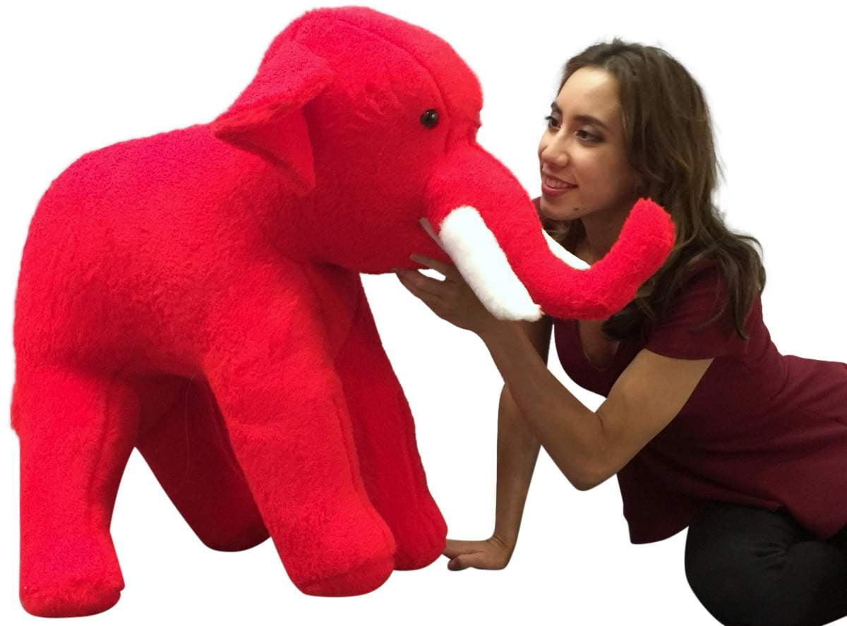 red stuffed elephant