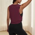 thumbnail image 5 of fatyb Womens Workout Tank Tops Open Side Crop Athletic Shirts Sleeveless Running Basic Tees Activewear, 5 of 7