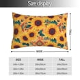 thumbnail image 2 of Yiaed Bohemian Sunflower Print Brushed Microfiber Envelope Pillowcases, Standard,Envelope Closure Pillow Cases(No pillow core)-14"x20", 2 of 6