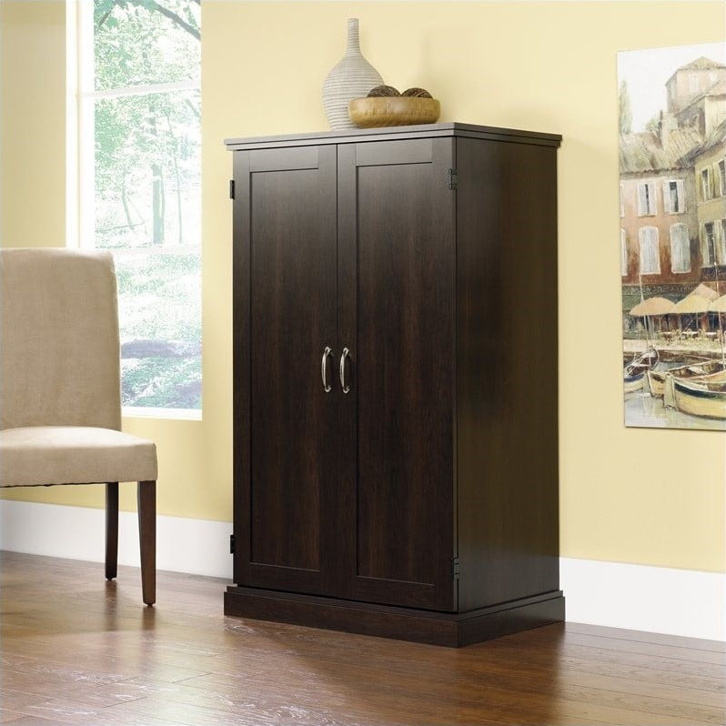 Sauder Computer Armoire Cinnamon Cherry Finish Sauder Computer Armoire Cinnamon Cherry Finish