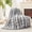 Cable Gray, variant on Amelie Home Reversible Soft Knit Throw – Plush Feather Yarn Blanket for Couch, Heather Ivory 50"x60"