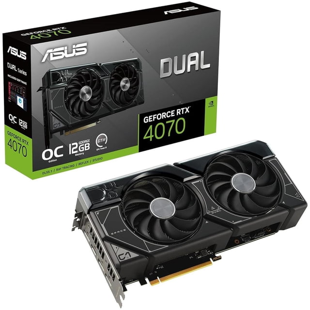 Tarjeta de Video ASUS Dual GeForce RTX 4070 OC Edition 12GB GDDR6X