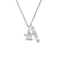 thumbnail image 2 of Delight Jewelry Silvertone White Ghost Silvertone Believe Faith Prayer Hope Bar Charm Necklace, 23", 2 of 4