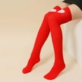 thumbnail image 3 of ZJXFGS Thick Thigh High Socks Thigh High Stockings Knee High Socks Compression Socks Thigh High Long Socks Black Thigh High Stockings Plus Size Stockings Red One Size, 3 of 4