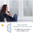 thumbnail image 4 of 45x300cm One Way Window Film Privacy, Static Cling Decorative Window Tinting Film for Home, Daytime Protection Stained Glass Films, 4 of 5
