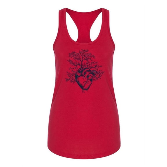 Heart Tree. Racerback Tank Women -Image by Shutterstock, Female x-Large