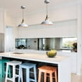 thumbnail image 2 of Claxy 11" White Barn Pendant Light for Kitchen Island Bedroom Entryway, 2 of 6