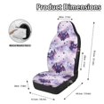 thumbnail image 5 of Chririnla Waterproof Car Seat Covers for Auto Polyester Fabric Premium Auto Seat Covers, Bat and Star Pattern, 5 of 11