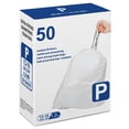 thumbnail image 1 of Bolsas de basura MENJITO Code P, 50 unidades, 30 L-60 L, 1,2 mil de grosor, 1 of 5
