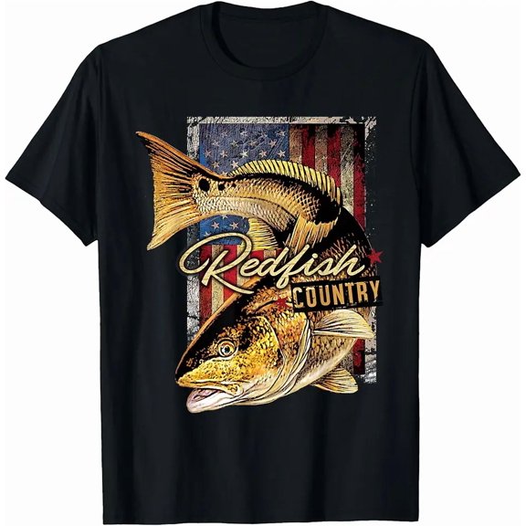 Redfish Country Saltwater Fishing T Shirt T-Shirt