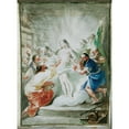 thumbnail image 2 of Joseph Winterhalder the younger 14x18 Black Ornate Wood Framed Double Matted Museum Art Print Titled - The Risen Christ Appears to the Disciples (1763), 2 of 5
