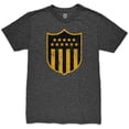 thumbnail image 2 of Men's 1863FC  Heather Black Club Atl-tico Pe-arol Color Crest Twisted Tri-Blend Slub T-Shirt, 2 of 3