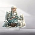 thumbnail image 6 of DefiDgd Bohemian Fairy and Bear Table Standing Ornament,2D Acrylic Sign with Base for Home Office Tabletop Centerpiece Decor,Ideal Gift for Friends Lovers Family(C), 6 of 6