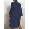 thumbnail image 4 of Bsubseach Women’s Oversized Long Sleeve Shirt Swim Cover Up 95% Polyester 5% Elastane Beach, 4 of 9