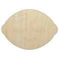thumbnail image 1 of Sleeping Lemon Wood Shape Unfinished Piece Cutout Craft DIY Projects - 4.70 Inch Size - 1/4 Inch Thick, 1 of 7
