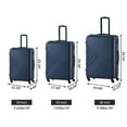 thumbnail image 5 of Travelhouse 3 Piece Luggage Sets, Hardshell Expandable Luggage Suitcase with Spinner Wheels and TSA Lock for Travel, 20" 24" 28", Navy, 5 of 9