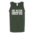 thumbnail image 2 of Wild Bobby One Nation Under God Inspirational/Christian Men Graphic Tank Top, Forest Green, Large, 2 of 5