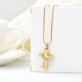 thumbnail image 3 of Cross Urn Necklace for Women Men Butterfly Cremation Jewelry for Ashes for Human Cross With Crystal Butterfly Memorial Ash Pendant, 3 of 8