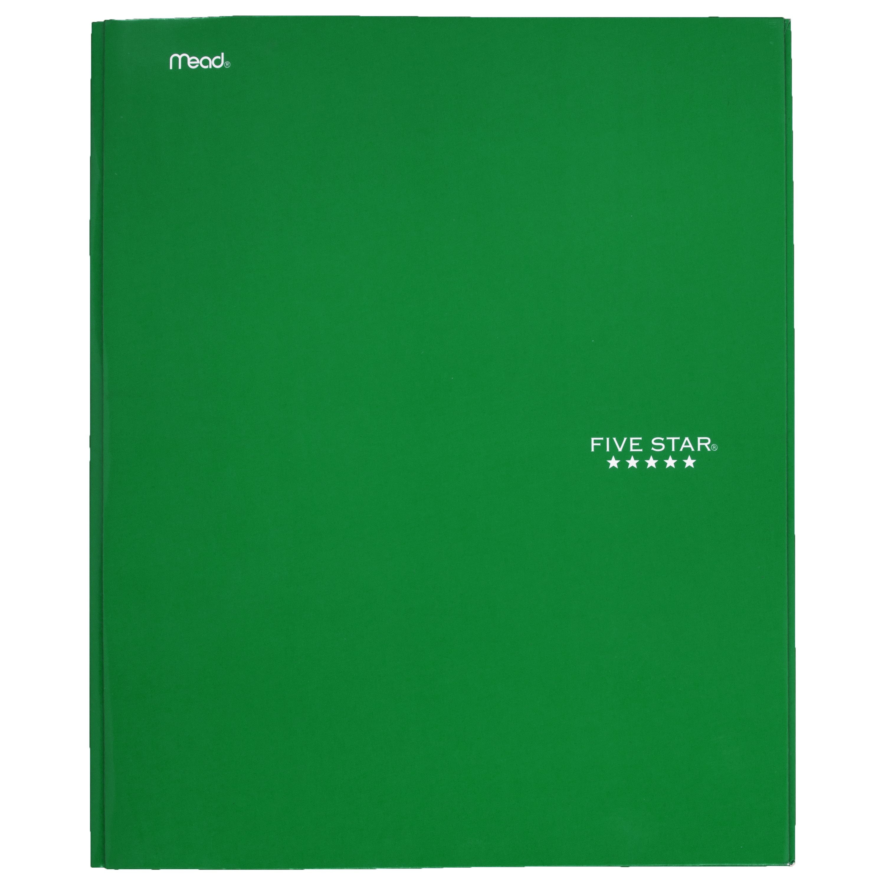 Five Star Pocket and Prong Paper Folder Green 34565