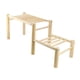 thumbnail image 3 of Marco de madera para percha de gallinero, para gimnasio de aves de corral, juguete de actividad, barra de , estante de pie para entretenimient, 3 of 9