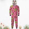 thumbnail image 4 of Pijamas Navideñas Camisón con capucha navideño Ropa informal para el hogar entre padres e hijos Kuymtek Rosa*Hombres T S para Unisex, 4 of 9