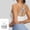 White, variant on Floleo Women's Multi-Strap Back Sports Bra, Fixed Padded Cups, Scoop Neck Yoga Workout & Everyday Comfort Bralette (Black,2XL)