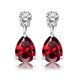 thumbnail image 1 of Pendientes de oro blanco JeenMata 18 K con Colgante de Granate 2.5 quilates, 1 of 5