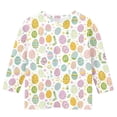 thumbnail image 4 of Wo-Fusoul Chemise de Pâques pour Enfants, Haut à Manches 3/4 Col Rond avec Imprimé de Vacances, Blouse Décontractée à Manches Longues pour Garçons et Filles de 3 à 13 Ans, 4 of 7