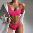thumbnail image 2 of HCNTES Women's High Waisted Bikini Sets Neon Two Piece 2026 Swimsuit Sporty Adjustable Straps Bathing Suit(Pink,M), 2 of 5