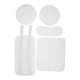 thumbnail image 1 of M Buder Kit 4 Piezas Paquetes de Aceite de Ricino Reutilizables Ajustables Antifugas Blanco, 1 of 9